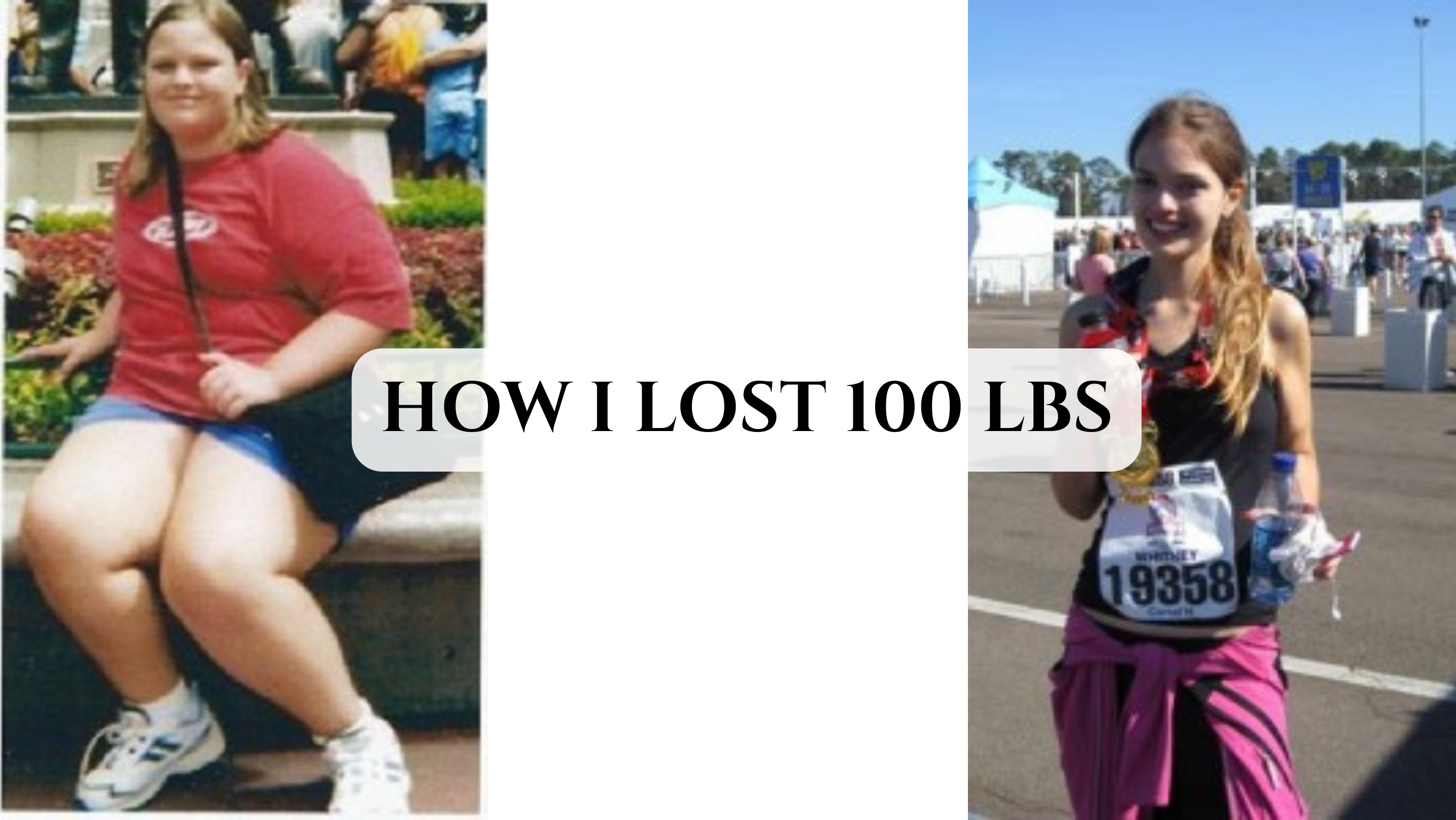 before and after 100 pound weight loss